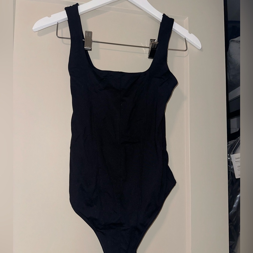 Double-Layered Seamless Fabric Corset Bodysuit